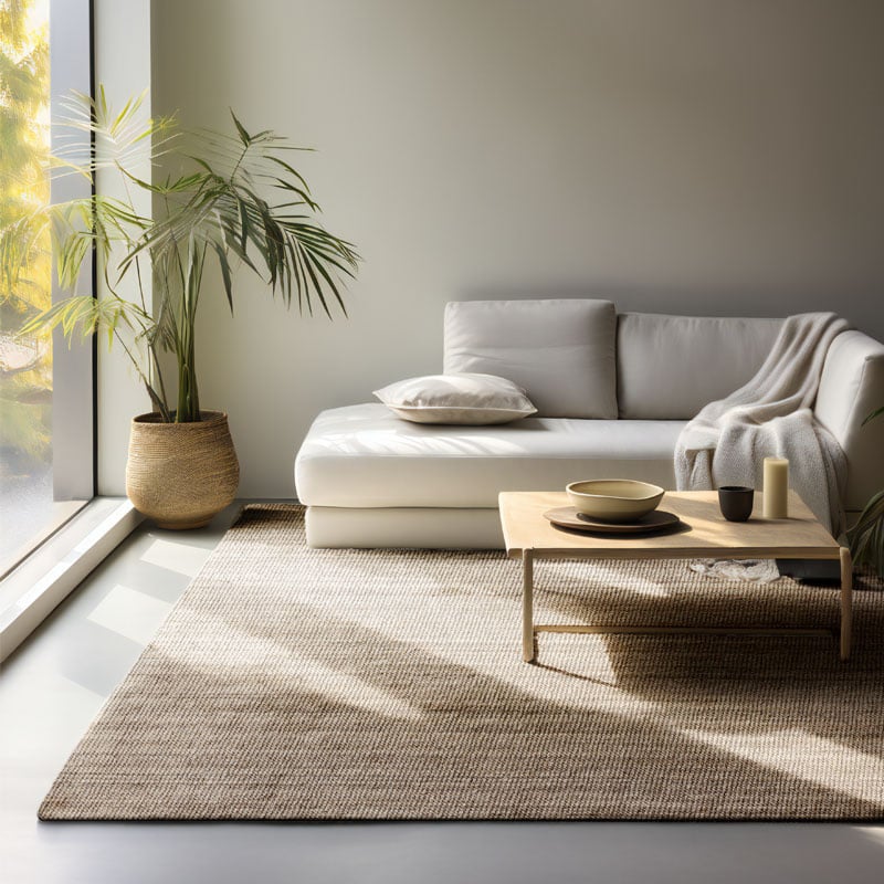 Handgeweven Jute Vloerkleed Taupe - Hanse Home - 160x230 cm - Rechthoek - Dekbed-Discounter.nl