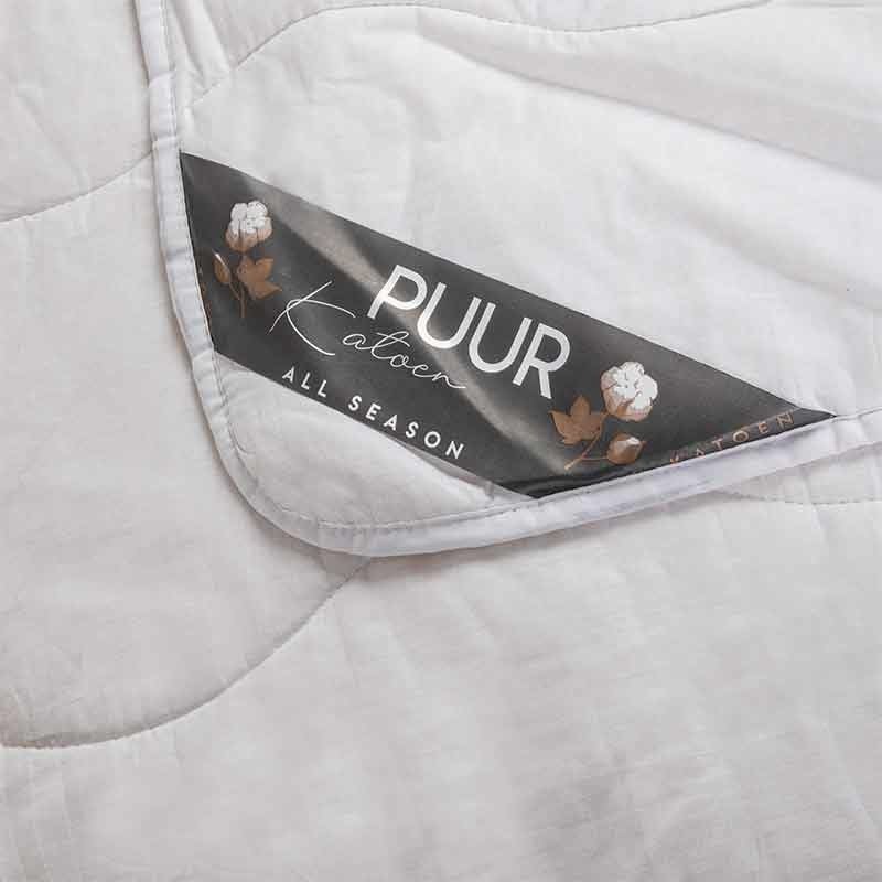 Dekbed 100% Puur Katoen - 240x200 cm (Lits-Jumeaux) - Puur katoen - 150 gram per m2. - Dekbed-Discounter.nl