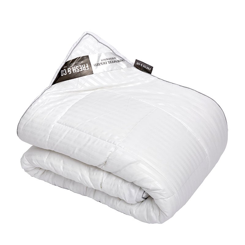 4 seizoenen Dekbed Hotel stripe Imitatiedons - 240x200 cm (Lits-Jumeaux) - Fresh & Co Hotel - Dekbed-Discounter.nl