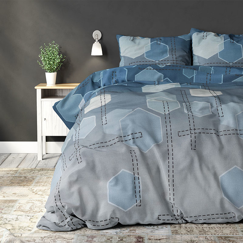 Dekbedovertrek Muffasa Navy Dekbedovertrek - Lits-Jumeaux (240x220 cm) - Navy Polycotton - Dessin: - Fresh & Co - Dekbed-Discounter.nl aanbieding