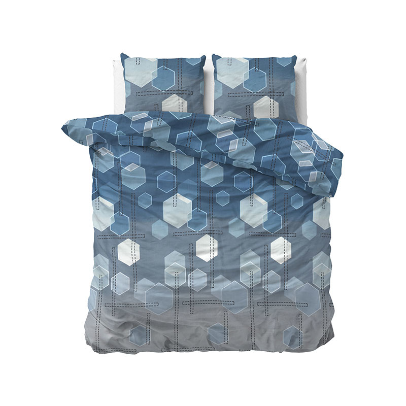 Dekbedovertrek Muffasa Navy Dekbedovertrek - Tweepersoons (200x220 cm) - Navy Polycotton - Dessin: - Fresh & Co - Dekbed-Discounter.nl aanbieding