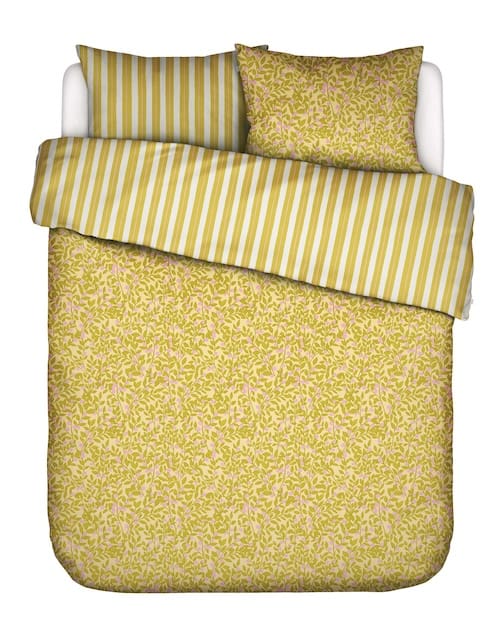 Essenza Petite berry lemon yellow Dekbedovertrek