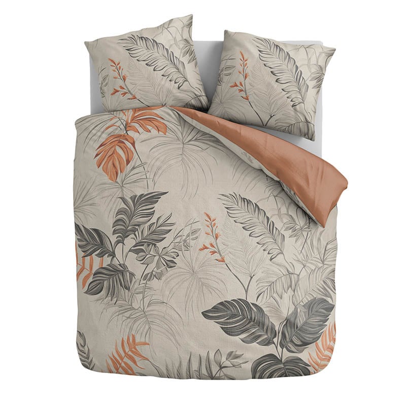 Dekbedovertrek Tangled Vines Dekbedovertrek - (x240 cm) - Meerkleurig Katoen-satijn - Dessin: Bloemen, Natuur - Fresh & Co - Dekbed-Discounter.nl aanbieding