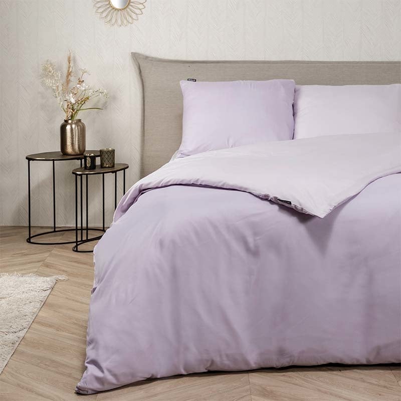 Dekbedovertrek Hotel Two Tone Dekbedovertrek - Eenpersoons (140x220 cm) - Groen Microvezel - Dessin: Effen - Fresh & Co - Dekbed-Discounter.nl aanbieding