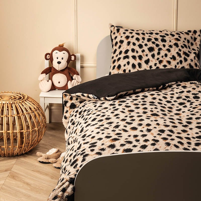 Dekbedovertrek Fleece Kids Dekbedovertrek - (x cm) - Meerkleurig Microvezel - Dessin: Dieren - Fresh & Co - Dekbed-Discounter.nl aanbieding