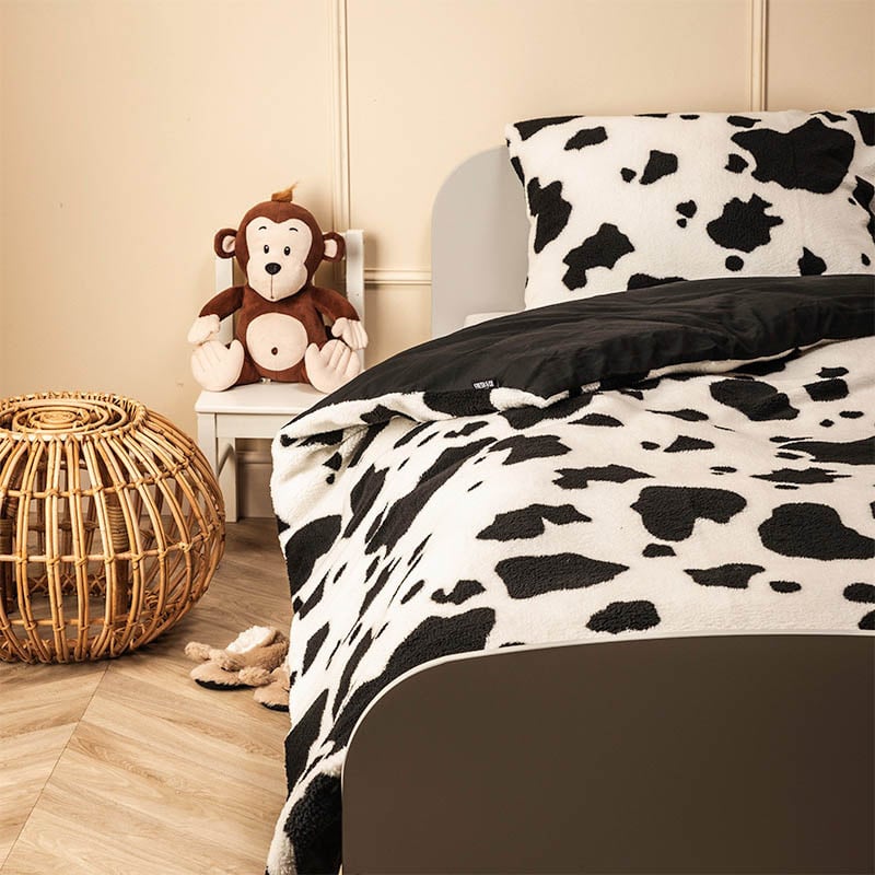 Dekbedovertrek Fleece Kids Dekbedovertrek - (x cm) - Meerkleurig Microvezel - Dessin: Dieren - Fresh & Co - Dekbed-Discounter.nl aanbieding