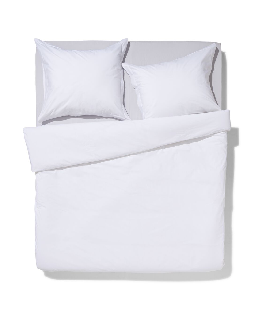 HEMA Dekbedovertrek Percal 240x200/220 Wit (wit) aanbieding
