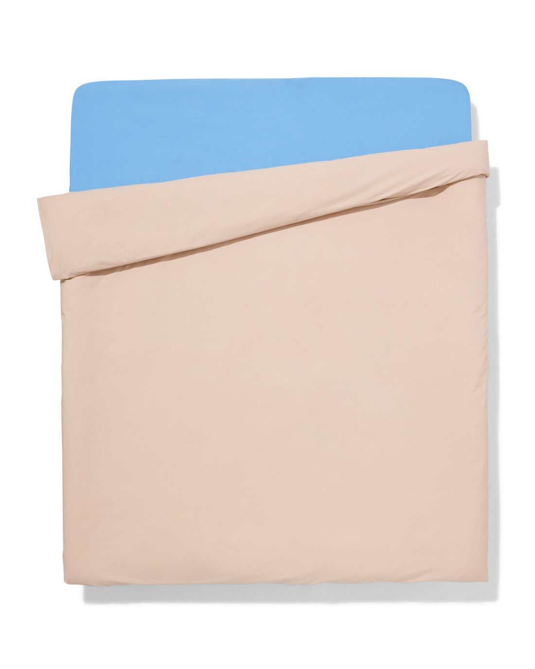 HEMA LINDA. Dekbedovertrek Percal 200x200/220 Bruisend Beige (beige)