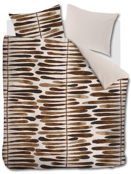 vtwonen dekbedovertrek Botanic Stripe Terra