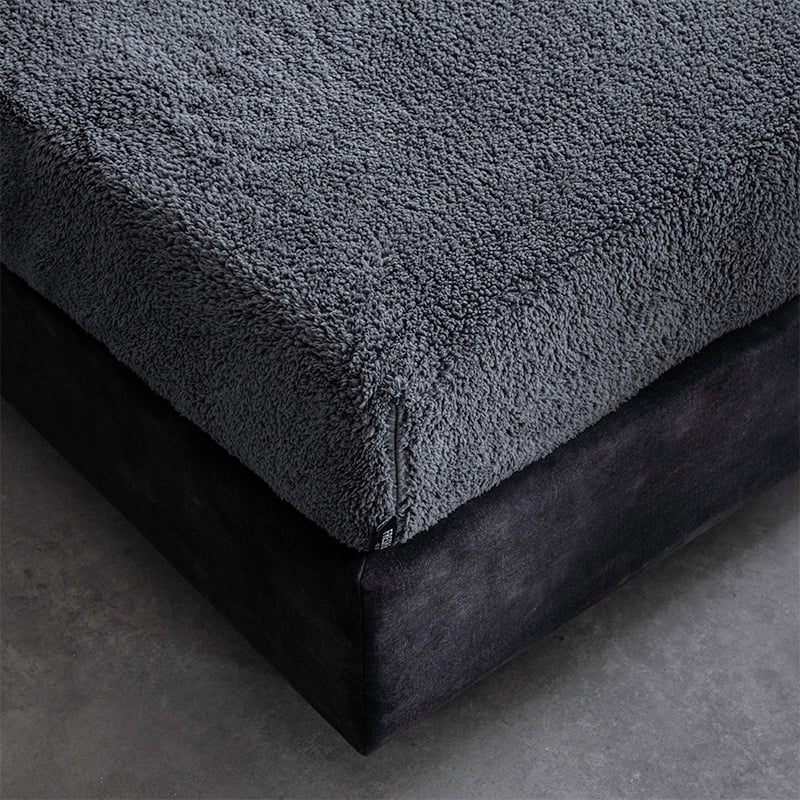 Teddy Hoeslaken - Splittopper - 160x200 cm - Keuze Uit Meerdere Kleuren - Fresh & Co - Dekbed-Discounter.nl aanbieding