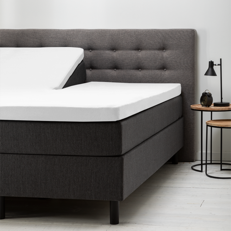 Splittopper Hoeslaken - Katoen - 180x200 cm - Keuze Uit Meerdere Kleuren - Fresh & Co - Dekbed-Discounter.nl aanbieding