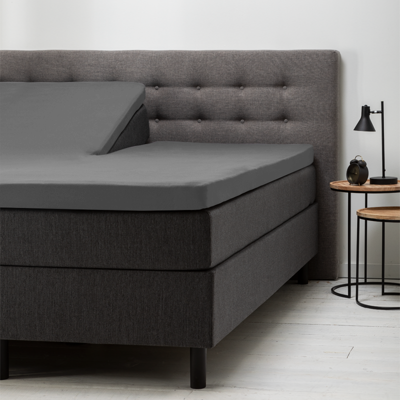 Splittopper Hoeslaken - Katoen - 200x210 cm - Keuze Uit Meerdere Kleuren - Fresh & Co - Dekbed-Discounter.nl aanbieding