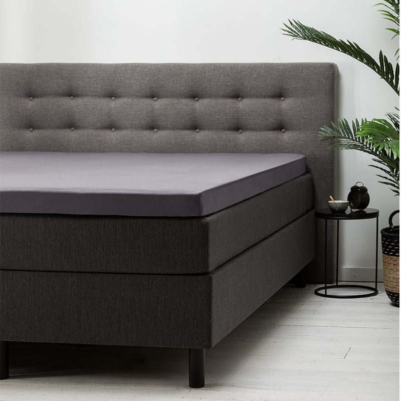 Topper Hoeslaken - Katoen - 90x210 cm - Keuze Uit Meerdere Kleuren - Fresh & Co - Dekbed-Discounter.nl aanbieding