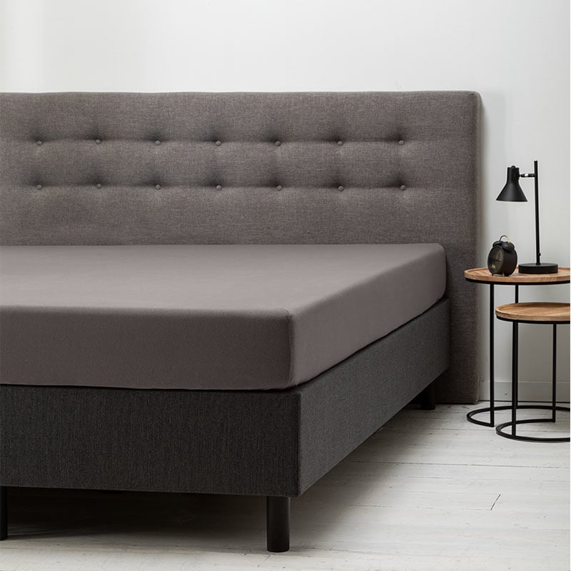 Hoeslaken Jersey - Taupe - 160x200 cm - Taupe - Fresh & Co - Dekbed-Discounter.nl aanbieding