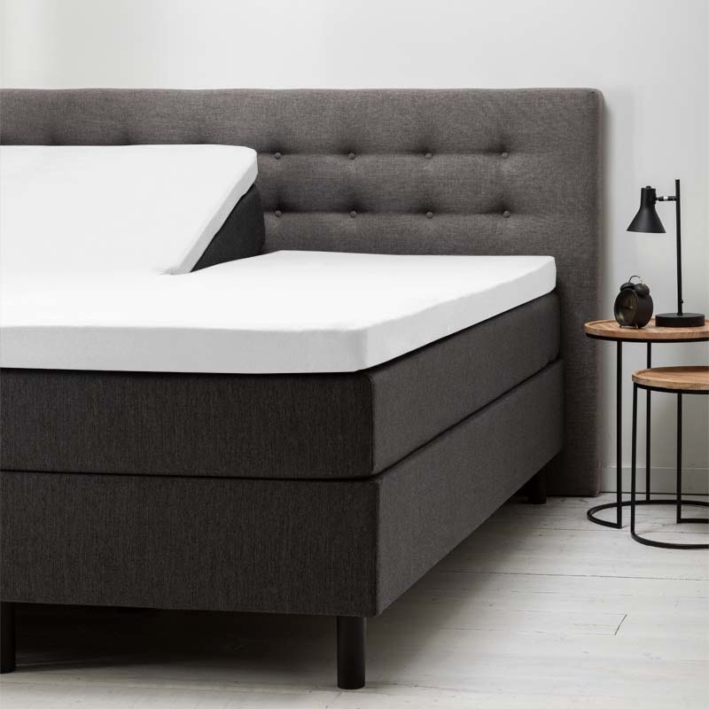 Splittopper Hoeslaken - Katoen - 200x210 cm - Keuze Uit Meerdere Kleuren - Fresh & Co - Dekbed-Discounter.nl aanbieding