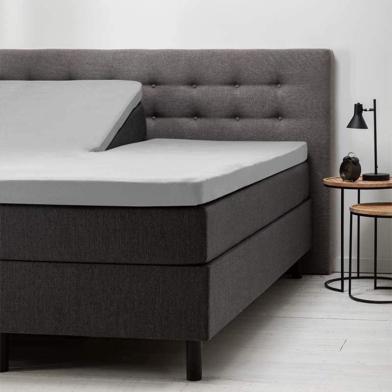 Splittopper Hoeslaken - Katoen - 200x210 cm - Keuze Uit Meerdere Kleuren - Fresh & Co - Dekbed-Discounter.nl aanbieding