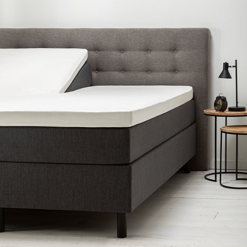 Splittopper Hoeslaken Jersey - Wit - 160x200 cm - Wit - Fresh & Co - Dekbed-Discounter.nl aanbieding