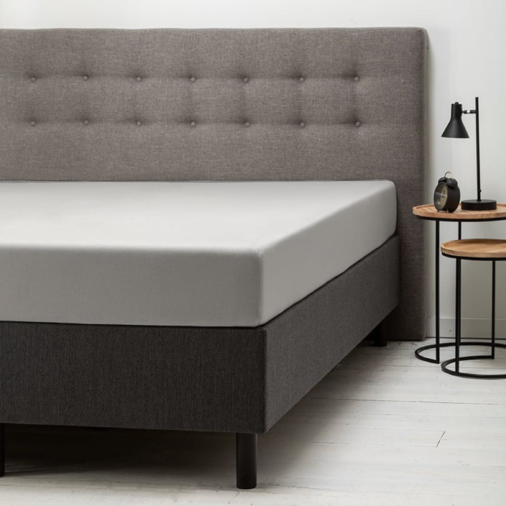 Hoeslaken Jersey - Lichtgrijs - 190x200 cm - Grijs - Fresh & Co - Dekbed-Discounter.nl aanbieding