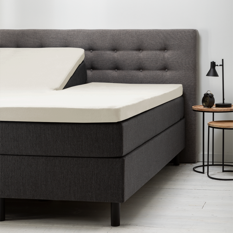 Splittopper Hoeslaken - Katoen - 180x200 cm - Keuze Uit Meerdere Kleuren - Fresh & Co - Dekbed-Discounter.nl aanbieding