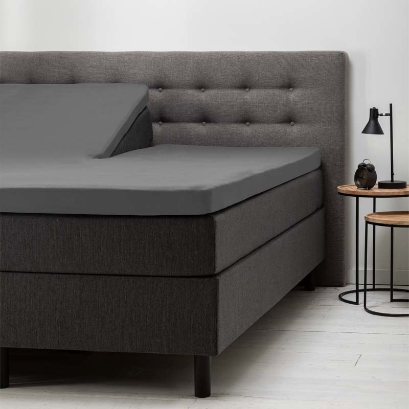 Splittopper Hoeslaken - Katoen - 160x200 cm - Keuze Uit Meerdere Kleuren - Fresh & Co - Dekbed-Discounter.nl aanbieding