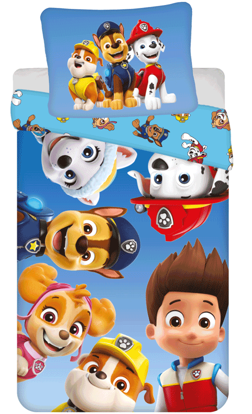 Paw Patrol dekbedovertrek Happy 140 x 200 cm - 70 x 90 cm - polyester pre order