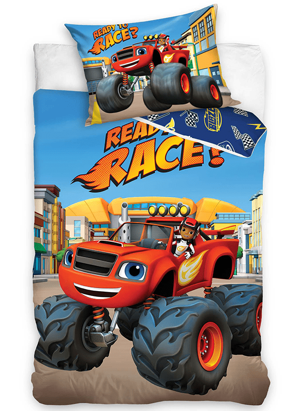 Blaze dekbedovertrek ready to race - 100 x 135 cm - Katoen