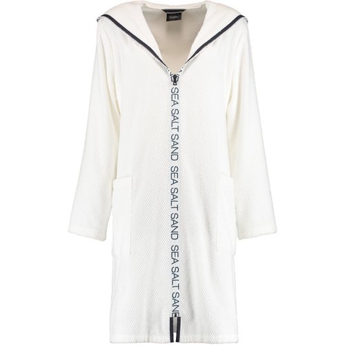 Cawö Cawö Dames Badjas 3101 Weiss M