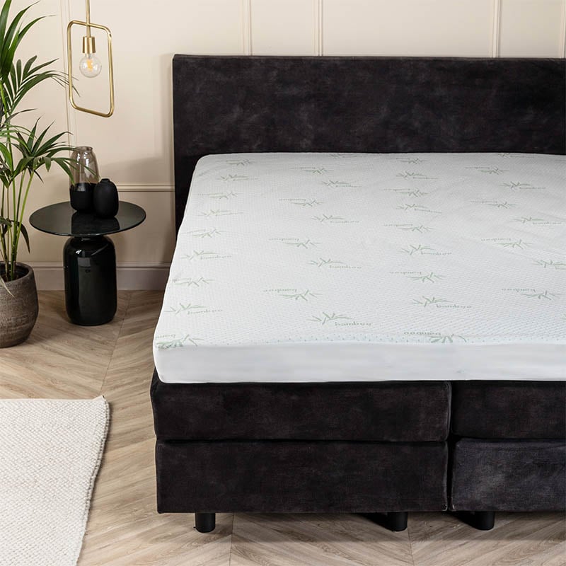 Waterdichte Bamboe Matrasbeschermer - 160x200 cm - Fresh & Co - Dekbed-Discounter.nl aanbieding