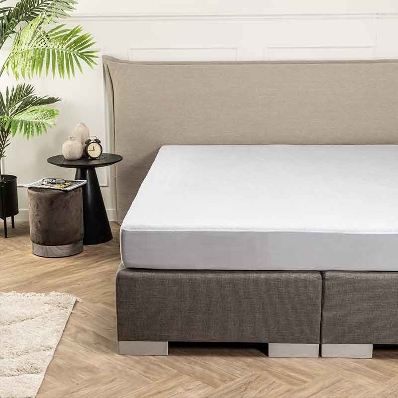 Waterdichte Molton Badstof - 90x200 cm - Fresh & Co Matrasbeschermer - Dekbed-Discounter.nl aanbieding