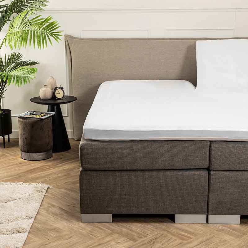 Waterdichte Molton Badstof - 180x210 cm - Fresh & Co Matrasbeschermer - Dekbed-Discounter.nl aanbieding
