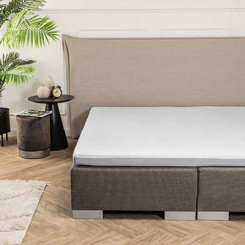 Waterdichte Molton Badstof - 200x200 cm - Fresh & Co Matrasbeschermer - Dekbed-Discounter.nl aanbieding