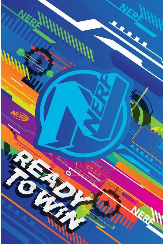 Nerf fleece deken Ready to Win - 100 x 150 cm