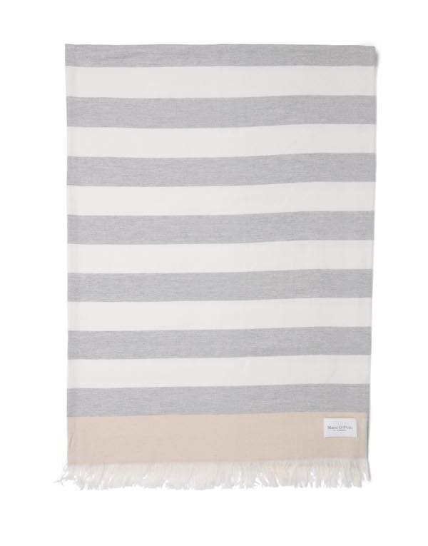 Marc O'Polo Per plaid woven wool blend Neutral Grey Offwhite