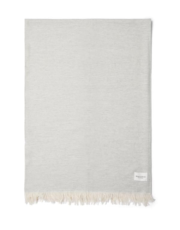 Marc O'Polo Per plaid woven wool blend Neutral Grey Melange