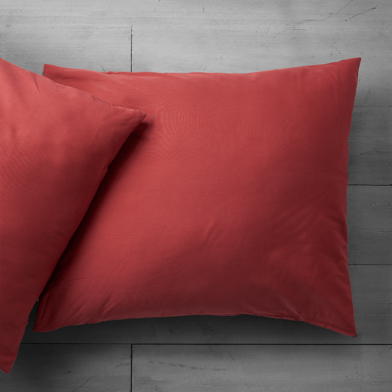 Katoenen Kussensloop - Rood - Fresh & Co - 60 x 70 cm - Katoen - Dekbed-Discounter.nl aanbieding