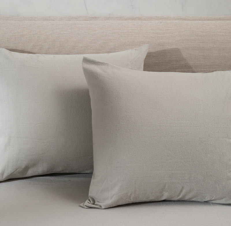 Kussensloop Flanel - Fresh & Co - 60 x 70 cm - Katoen - Dekbed-Discounter.nl aanbieding