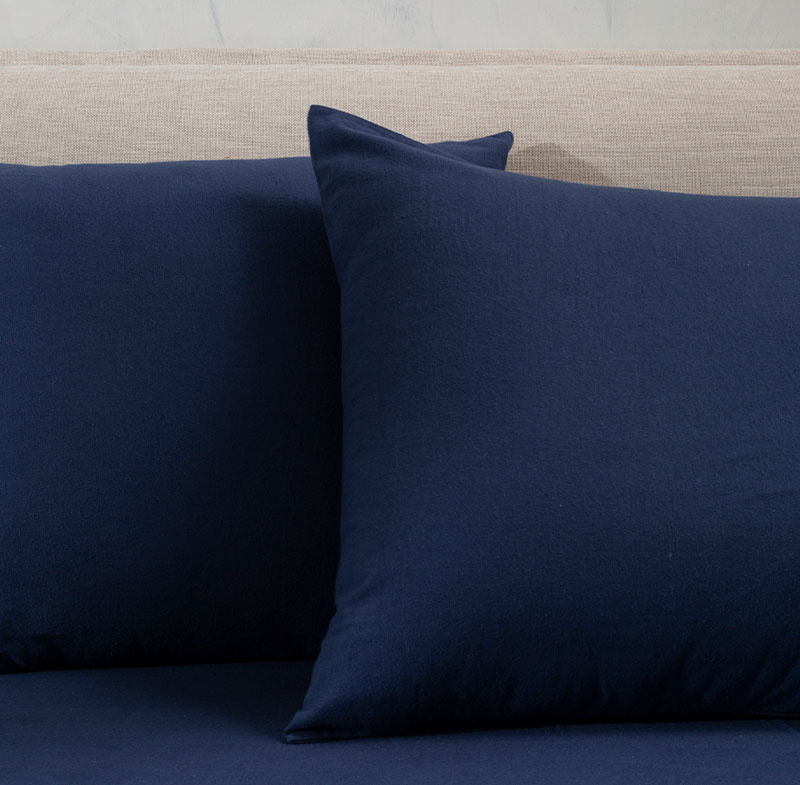 Kussensloop Flanel - Fresh & Co - 60 x 70 cm - Katoen - Dekbed-Discounter.nl aanbieding