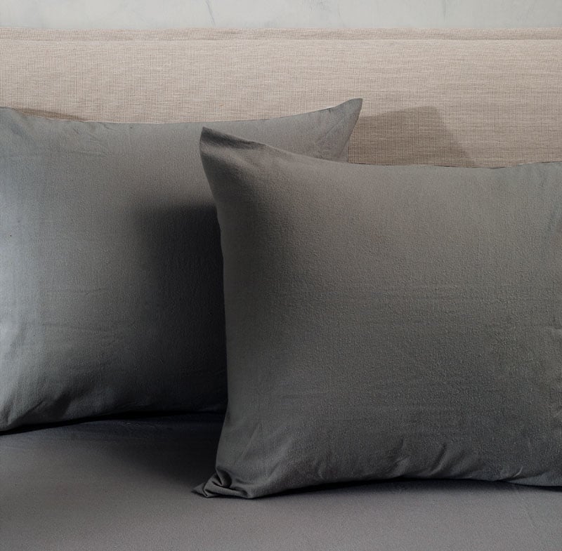 Kussensloop Flanel - Fresh & Co - 60 x 70 cm - Katoen - Dekbed-Discounter.nl aanbieding